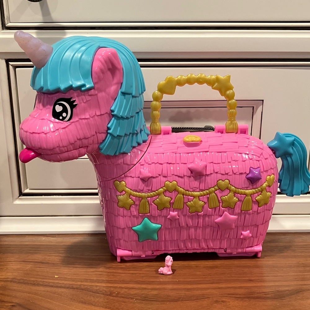 Poly Pocket Pink Unicorn Toy